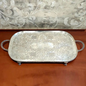 Plateau de service décoratif pour hôtel, plaqué or, design moderne, plateaux en métal pour aliments, plateau de service de qualité supérieure pour le thé et le café, pour la maison et la cuisine - Product Image 5