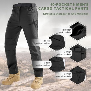 Pantalon de travail renforcé et durable, robuste, avec poches utilitaires, pour la construction et l'usine - Product Image 3