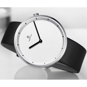 BARRY POLO 2025 Reloj <span class=keywords><strong>de</strong></span> cuarzo minimalista para hombre Nueva llegada Correa <span class=keywords><strong>de</strong></span> cuero con caja <span class=keywords><strong>de</strong></span> aleación y ventana <span class=keywords><strong>de</strong></span> esfera <span class=keywords><strong>de</strong></span> vidrio Logotipo personalizable - Product Image 1