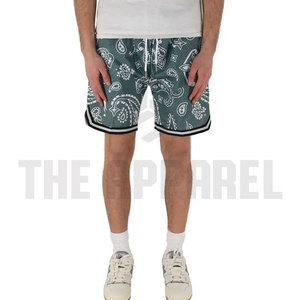 High Quality Men <b>Summer</b> Mesh Shorts Breathable Quick Dry Knee Length Drawstring Closure Customizable Casual Pattern <b>Decoration</b> - Product Image 3