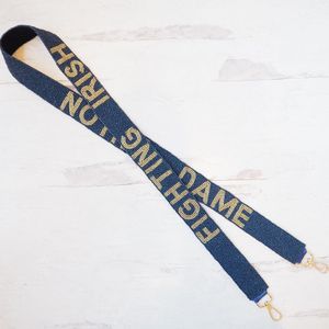 Lanière perlée orange avec texte Tigre Blanc et crochet en métal étoilé, sangle en nylon durable pour cartes d'identité et porte-clés - Product Image 5