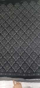 Heavy Hand Work Embroidery Design <b>Velvet</b> 9000 Sherwani Fabric 56 Inch Width Intricate Ornamentation Rich Regal Texture - Product Image 2