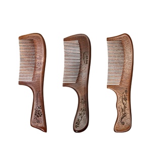 Wholesale Custom Logo Sandalwood Hair <strong>Comb</strong> Fine Tooth Hairdressing Tool <strong>Bird</strong> Handle for Salon Home Classic Scalp Massage <strong>Comb</strong> - Product Image 1