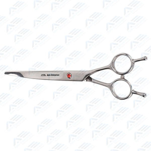 Polished Stainless Steel Animal Hair Cutting Shears with Double Finger Rest High Grade Pet Hair Grooming <b>Scissor</b> - Product Image 6