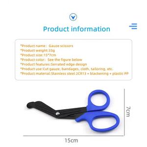 Tijeras para Vendajes Lister de Primeros Auxilios SWISHER INTERNATIONAL, Acero Inoxidable, Herramienta Médica Manual Clásica, Certificación CE Clase I - Product Image 5