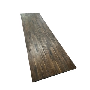 Acacia Finger Joint <b>Table</b> <b>Top</b> <b>Wood</b> Using Espresso <b>Wood</b> Wax Oil - Product Image 4