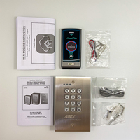 Cerradura Inteligente WiFi con Energía Solar DK-2851D (P2), a Prueba de Niños, con Teclado Metálico LED Impermeable y Aplicación