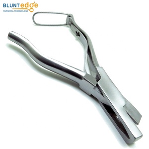 คีมปากนกแก้วสแตนเลสแบบเต็มหัวตัดรูปตัววีใช้ซ้ำได้สำหรับการสร้างแบรนด์เครื่องมือสัตวแพทย์ - Product Image 3