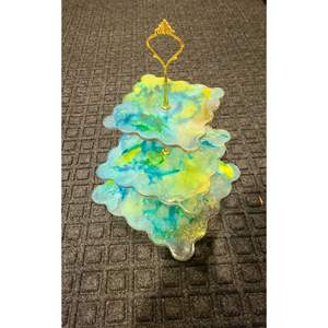 Resin Cake Stand for Festive <b>Occasions</b> Elegant Tableware & <b>Table</b> Decorations for Parties - Product Image 1