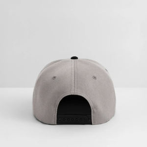 Casquette Snapback Unisexe Grise en Toile Respirante et Imperméable, Visière Noire, 6 Panneaux, Réglable, Style Décontracté pour Adultes - Product Image 4