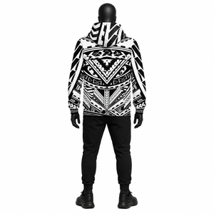 2026 New Arrival Custom Polynesian Graphic <b>Hoodie</b> Wholesale Breathable Polyester Spandex Sublimation Print Streetwear Pullover - Product Image 3