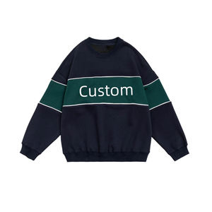 Sweat-shirt à col rond à manches longues pour femmes, coloris blanc, marron, bleu marine, OEM ODM, vêtements en gros - Product Image 6