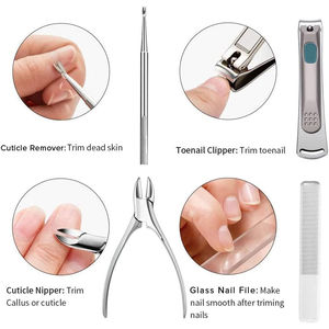 Kit de soin des ongles de haute qualité, outils de manucure et de pédicure, ensemble de soin des ongles - Product Image 3