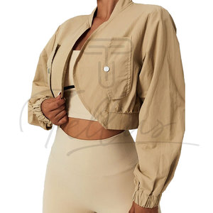 Fully Customized Design Logo Women's Cropped <b>jackets</b> Manufacturer High Quality Women's Cropped <b>jackets</b> for Women - Product Image 5