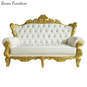 Wholesale Wedding Event Throne Royal Chairs High Quality Wedding High Back King Wedding Chair Love Seat Sofa