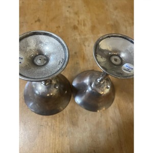 On Sale Aluminum <b>Goblet</b> Bell Shape Vintage Cocktail Glass Set Of 2 Durable Metal <b>Wine</b> Cup For Party - Product Image 6
