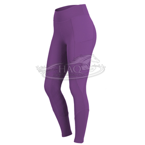 Collants d'équitation pour femmes avec poche pour téléphone, grip intégral en silicone, taille haute, pour l'équitation, le fitness et l'entraînement - Product Image 1