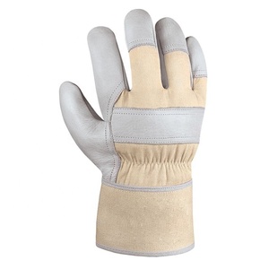 Guantes de trabajo de cuero 707 de alta calidad, guanteletes de construcción antideslizantes anticortes antiimpactos para protección de manos - Product Image 6