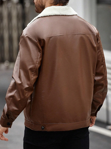 Veste en cuir imperméable réversible à capuche pour homme du Pakistan avec logo sur le devant, design personnalisable, prix abordable - Product Image 2