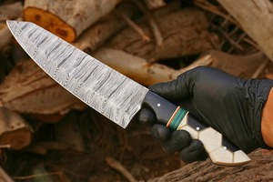 Cuchillo de chef Black Smith 1987 de acero de Damasco, mango de resina de 13 pulgadas - Product Image 2