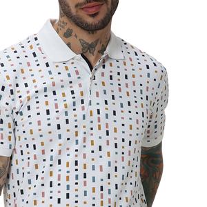 T-shirt de golf uni en coton éponge 100 % pour homme, col rabattu, logo personnalisé, sans motif, anti-plis, séchage rapide, fabriqué au Pakistan - Product Image 6