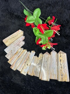 หินอาเกตสีเหลืองธรรมชาติทรงหอคอย ขัดเงา สำหรับบำบัดรักษา พลังเรกิ ตกแต่งบ้าน ของขวัญ - Product Image 3