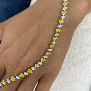 Pulsera de Diamantes Cultivados en Laboratorio de Oro Blanco Sólido de 14K, 8.00CT E VVS2, Certificación IGI, Minimalista, de Alta Gama, Regalo de Aniversario para Mujer - Product Image 6