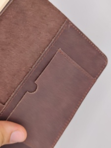 Carnet de notes en cuir véritable personnalisable, carnet de journalisation, bloc-notes de bureau, carnet d'écriture, carnet de notes court de haute qualité avec logo personnalisé - Product Image 4