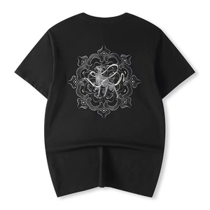 Nuevo diseño de moda, camiseta corta de algodón estampada para mujer / Camiseta corta de diseño personalizado de nuevo estilo para hombre - Product Image 6