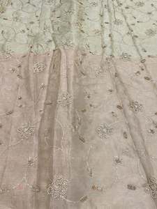 Tissu en dentelle à sequins brodés de perles pour Abaya, Kaftan, vêtements de mode, textile personnalisé, exportateur en gros - Product Image 2