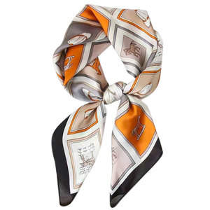 Écharpe en soie douce et luxueuse pour femme, châle long et léger, élégant et stylé, imprimé, tendance, pour couvrir les épaules, le cou et la tête - Product Image 2