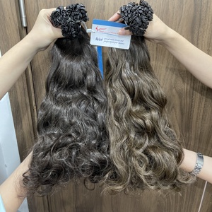 Extensiones de Cabello Natural con Punta Plana de Queratina, Ondulado Natural, Extensiones de Cabello Vietnamita de Alta Calidad, Todos los Colores - Product Image 4