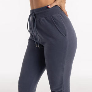 กางเกงจ็อกกิ้งผ้าฝ้ายทรงปกติสำหรับผู้หญิง ราคาประหยัด คุณภาพสูง กางเกงขายาว OEM ระบายอากาศได้ดี - Product Image 5