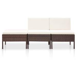 Conjunto de Muebles de Jardín Modulares Compactos de Ratán Sintético Marrón, Colección Elegante de Muebles para Exteriores - Product Image 2
