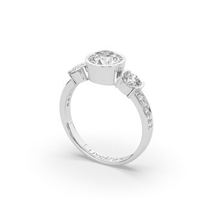 Anillo de Diamante Cultivado en Laboratorio de 1.70Ct, Oro Sólido de 14K/10K, Corte Brillante Redondo, Estilo Único, Joyería Fina para Mujer, Anillo Personalizado, Venta al Por Mayor B2B - Product Image 5
