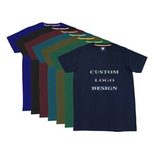 Camiseta de algodón 100% de alta calidad para hombre, impresión personalizada, diseño en blanco con logotipo personalizado, Camiseta lisa de marca para hombre - Product Image 2