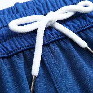 Ensemble de maillot de basket-ball pour hommes, débardeur sans manches avec short, vêtements de sport bleus unis qui évacuent l'humidité pour adultes - Product Image 5