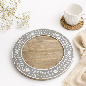 Luxury Handcrafted Wooden Resin Serving Tray with Elegant Artistic Finish for <b>Coffee</b> <b>Table</b> Dining Decor Kitchen Serving & Mode - Product Image 1
