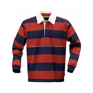 Camiseta de Rugby Unisex Personalizada, Manga Corta, Impresión por Sublimación, 100% Poliéster, Color Sólido, Talla Grande - Product Image 3