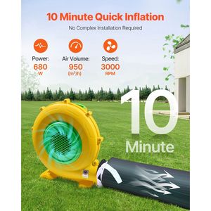 Grande Tenda Gonfiabile da Esterno 17.7 X 16.4 X 13.9 Ft per Discoteca, con Luci da Discoteca e Soffiatore da 680W, Attrezzatura per Intrattenimento - Product Image 3