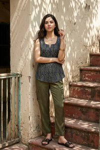 Top de Algodón Liso para Mujer, Ligero y Transpirable, de Manga Corta, Ropa Casual Diaria para Damas, Proveedor al por Mayor - Product Image 4