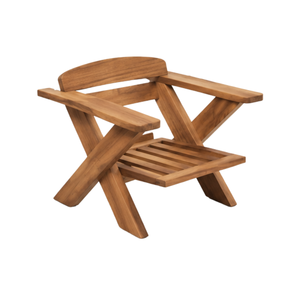 Conjunto de Sillas de Jardín Modernas de Madera de Teca Sólida, Muebles de Patio, Sillón de Lujo para Resort, Villa u Hotel - Product Image 1