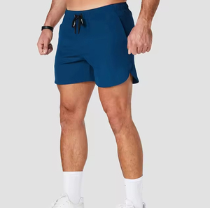 Shorts de course à séchage rapide pour hommes, légers et respirants, shorts d'entraînement de gym, shorts de sport à taille élastique avec logo personnalisé - Product Image 3