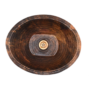 Handmade Oval Copper Vessel Sink <b>Rustic</b> <b>Bathroom</b> Lavatory Basin Handcrafted Copper Wash Basin Luxury Decorative <b>Vanity</b> Sink - Product Image 5