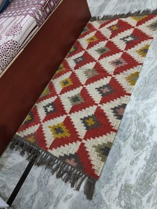 Tapis Kilim Rustique Style Ferme Tissé à la Main Bohème Géométrique Tribal pour Entrée, Couloir, Balcon, Décoration de Sol et d'Intérieur - Product Image 6