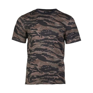 T-shirt en coton imprimé camouflage personnalisé pour homme, chasse en plein air, randonnée, tee-shirt tactique camouflage, respirant, léger, vente en gros - Product Image 4