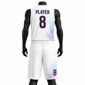 Tenue de basketball unisexe personnalisée, design unique, polyester respirant de haute qualité, séchage rapide, vente en gros, faible MOQ - Product Image 2