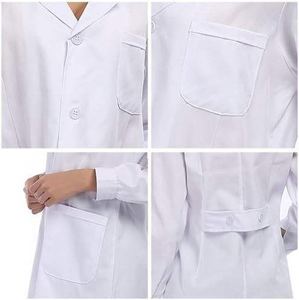 Blouse médicale sur mesure, uniforme professionnel pour médecins et infirmières, manches longues, légère - Product Image 5