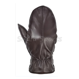 Guantes de esquí de cuero de cabra de diseño moderno 2026, guantes de snowboard de dedo completo a la venta a bajo precio - Product Image 4