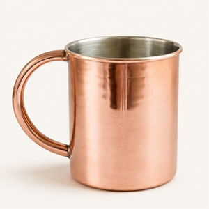 Pure Copper Moscow Mule Mug Handcrafted Solid Copper Cocktail Cup for Barware Tarnish Resistant Copper Copper <b>Drinkware</b> for Beer - Product Image 1